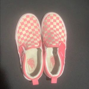 Girls size 1 slip on vans